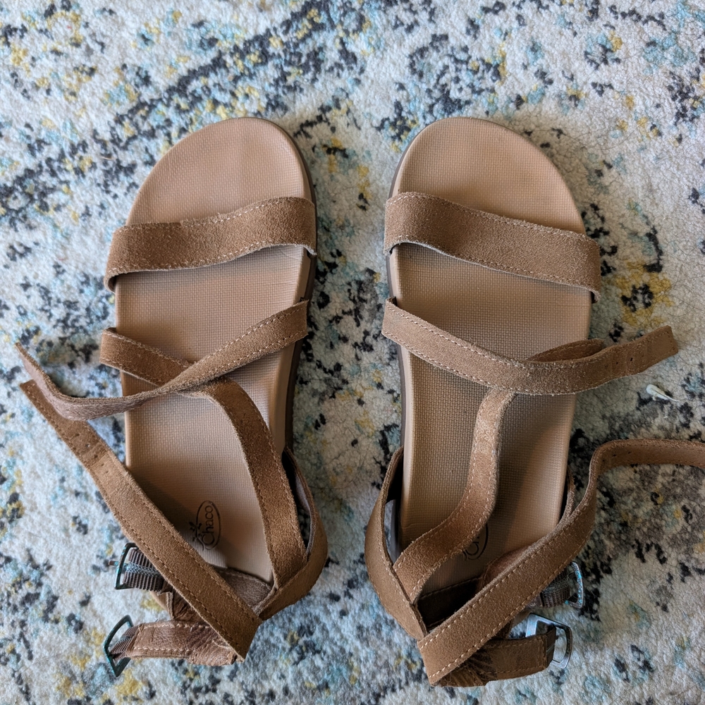Chaco Women's Rose Sandal Suede Genuine Leather Size 6